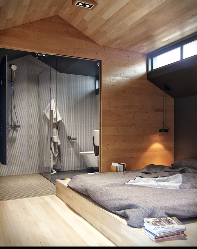 50㎡原木風簡約Loft：空間巧思與溫馨共存