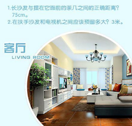 家具擺放最合理的尺寸大全