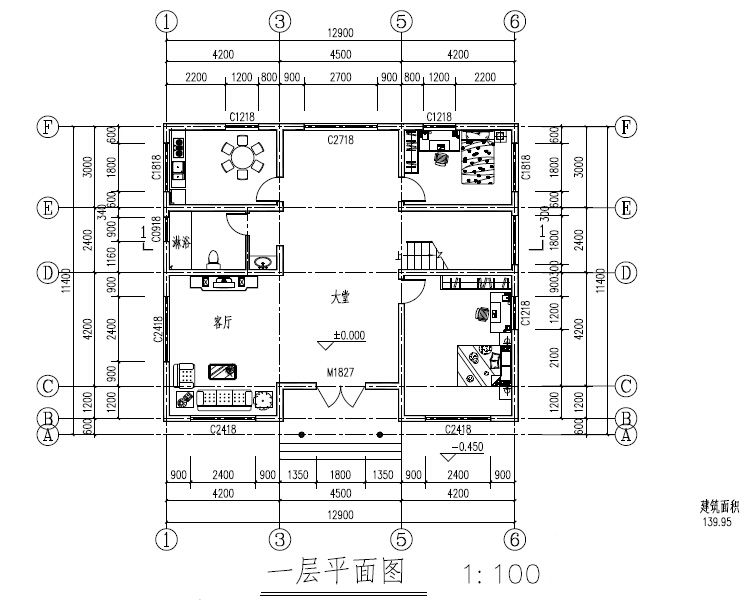 140平现代新农村三层别墅设计图及外观效果