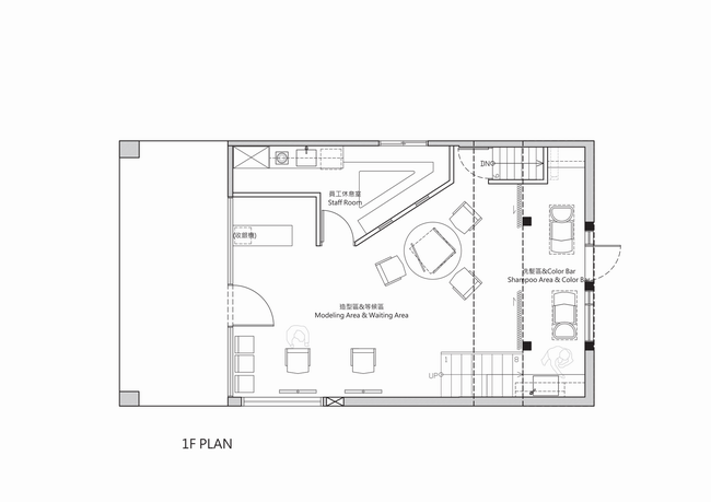 高雄 Split-Level 四層工業風理髮店，像走進一部精彩故事片