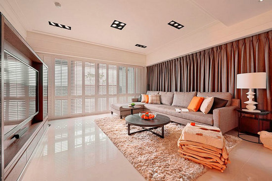 70平小户型变豪宅有方：功能美学与材质错落的精致改造