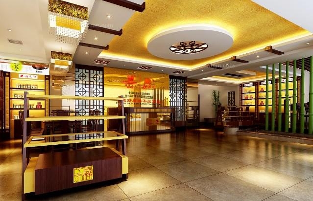 茶叶专卖店装修效果图