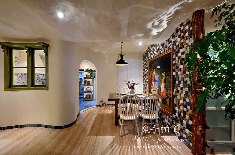 鬼手帕作品|森林恋歌童话小屋:100平三房的童话温謐