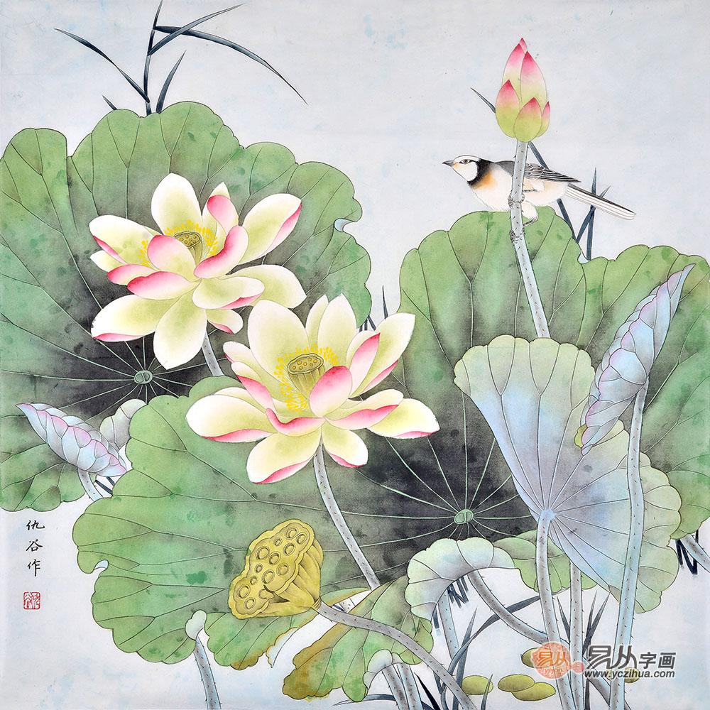 客廳掛荷花畫好嗎?荷花寓義與風水搭配解析