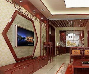 典雅中式客厅装修效果图