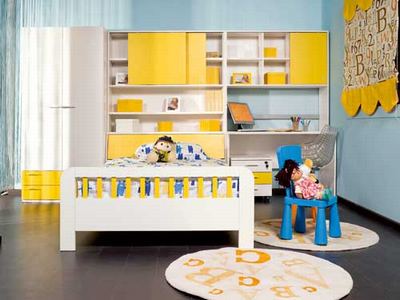 鮮艷活潑的兒童房 洋溢快樂表情