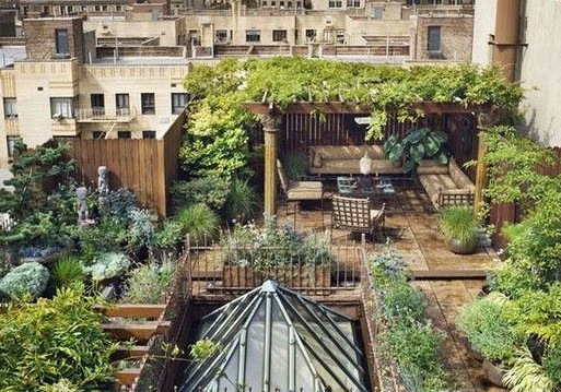 四款屋頂花園效果圖 打造私享綠色休閒空間