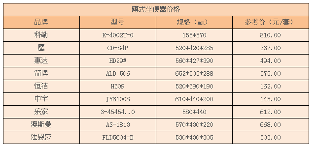 蹲式坐便器優缺點與價格解析