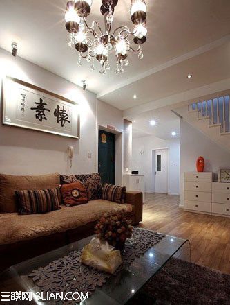 150㎡ 優雅婚房混搭:簡約風格融合中式元素