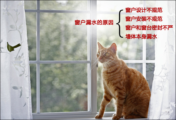 窗戶漏水的原因及處理方法