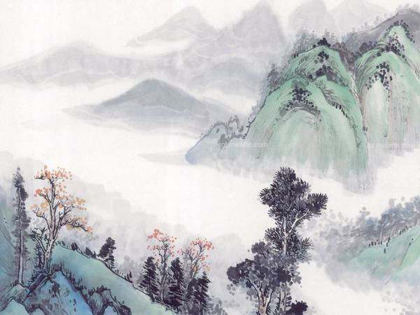 中國山水畫壁紙圖片大全